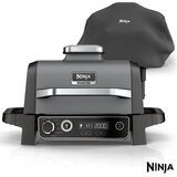 Ninja OG703UK Woodfire Electric BBQ Grill &amp; Smoker in Grey