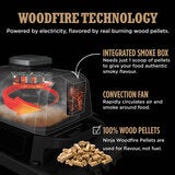 Ninja OG703UK Woodfire Electric BBQ Grill &amp; Smoker in Grey