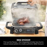 Ninja OG703UK Woodfire Electric BBQ Grill &amp; Smoker in Grey