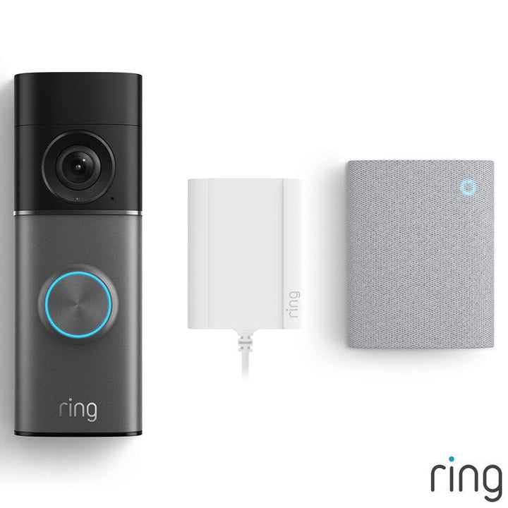 Ring Plug-In Video Doorbell Pro (3rd Gen) Satin Nickel + Chime (3rd Gen)