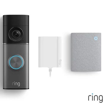 Ring Plug-In Video Doorbell Pro (3rd Gen) Satin Nickel + Chime (3rd Gen)