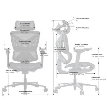 anda seaT X-Air Pro Mesh Gaming Chair, Black