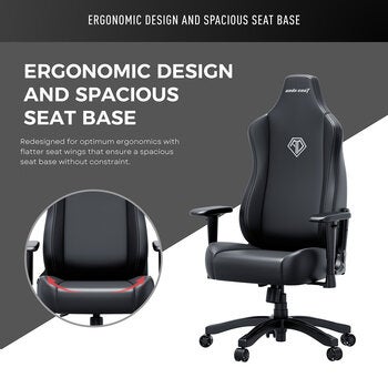 anda seaT Novis Max Extra Large Gaming Chair, Black