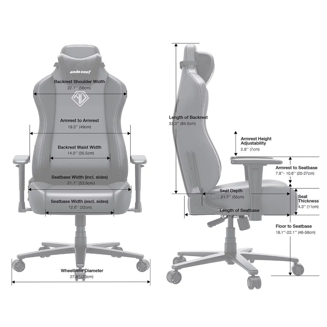 anda seaT Novis Max Extra Large Gaming Chair, Black