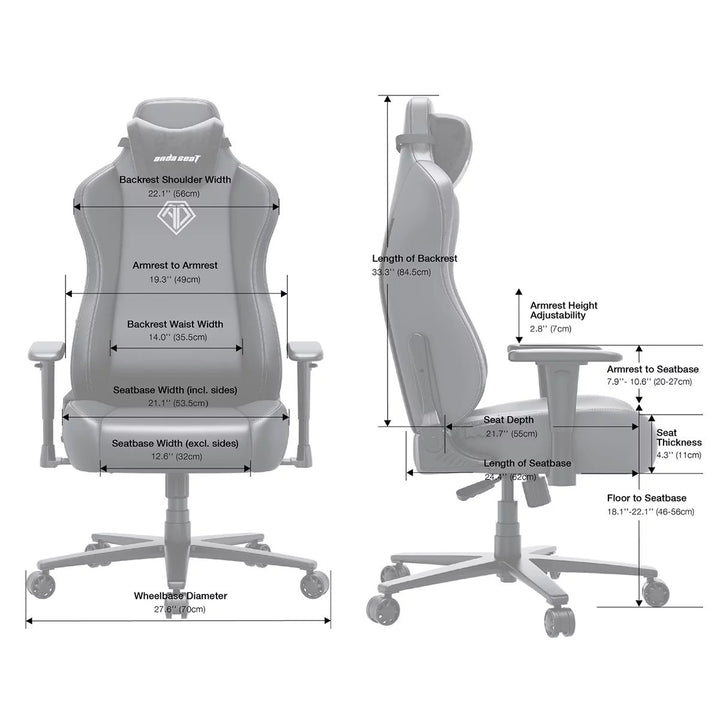 anda seaT Novis Max Extra Large Gaming Chair, Black