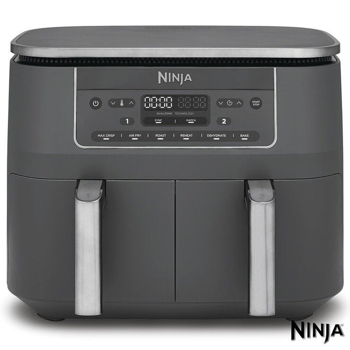 Ninja DZ300UK 6-in-1 Dual Zone Air Fryer in Gun Metal Grey