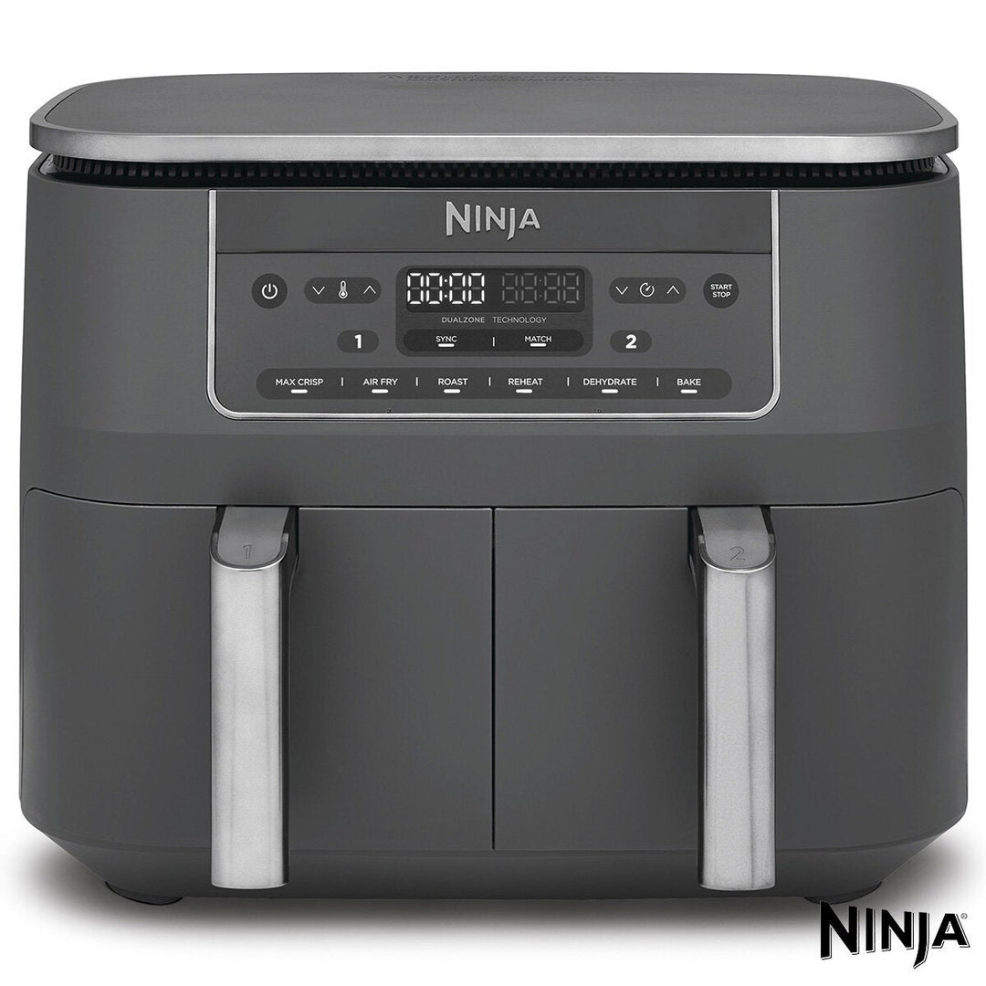 Ninja DZ300UK 6-in-1 Dual Zone Air Fryer in Gun Metal Grey