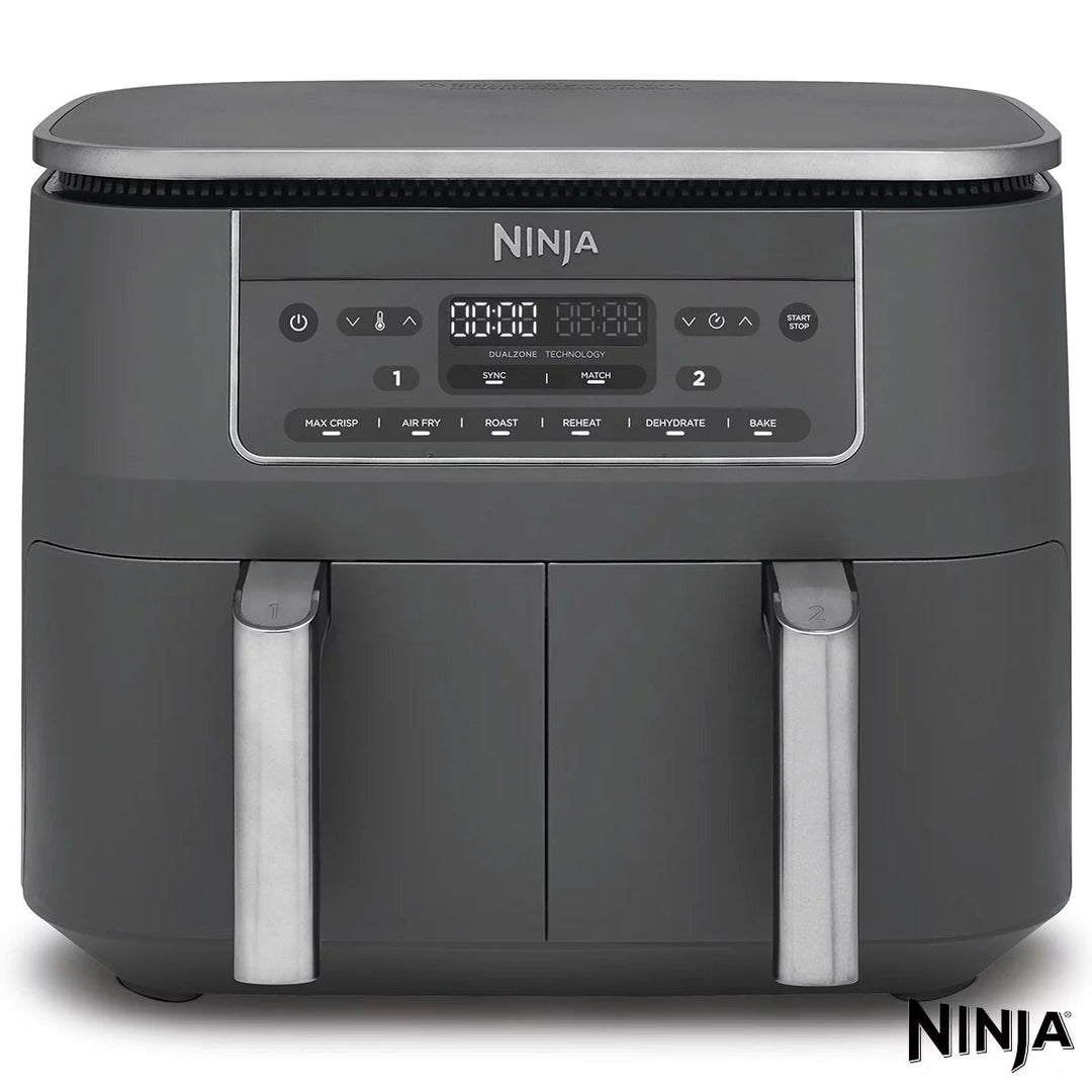 Ninja DZ300UK 6-in-1 Dual Zone Air Fryer in Gun Metal Grey