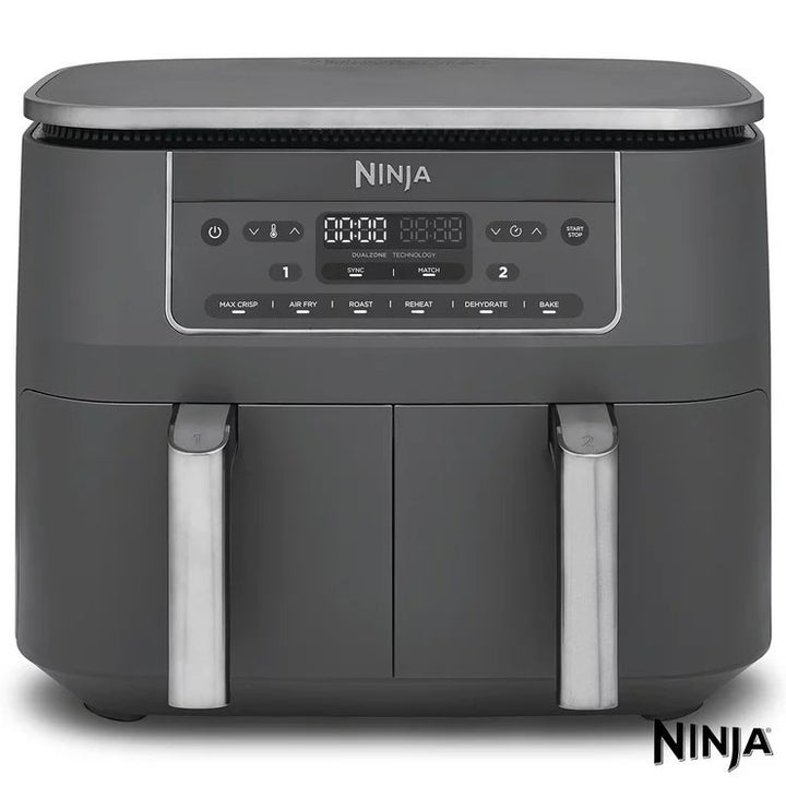 Ninja DZ300UK 6-in-1 Dual Zone Air Fryer in Gun Metal Grey