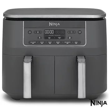 Ninja DZ300UK 6-in-1 Dual Zone Air Fryer in Gun Metal Grey