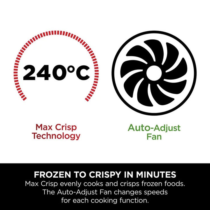 Ninja DZ300UK 6-in-1 Dual Zone Air Fryer in Gun Metal Grey