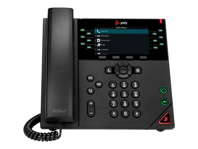 TieDex UK Poly VVX 450 - VoIP phone - 3-way call capability