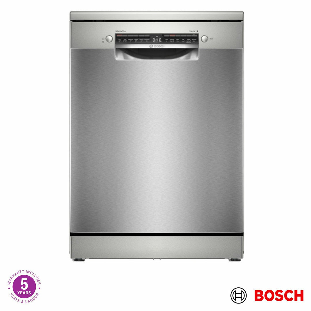 Bosch Series 4 SMS4EMI06G 14 Place Setting Dishwasher, B Rated in Inox