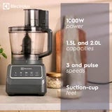 Electrolux SDA2838ELGRY 1000W Multi Food Processor &amp; Blender in Grey