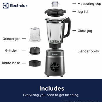 Electrolux SDA2877ELGRY 1400W Digital Blender With Grinder in Grey