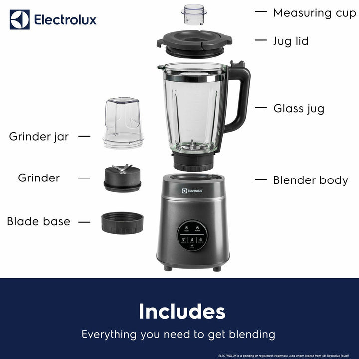 Electrolux SDA2877ELGRY 1400W Digital Blender With Grinder in Grey