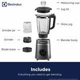 Electrolux SDA2877ELGRY 1400W Digital Blender With Grinder in Grey