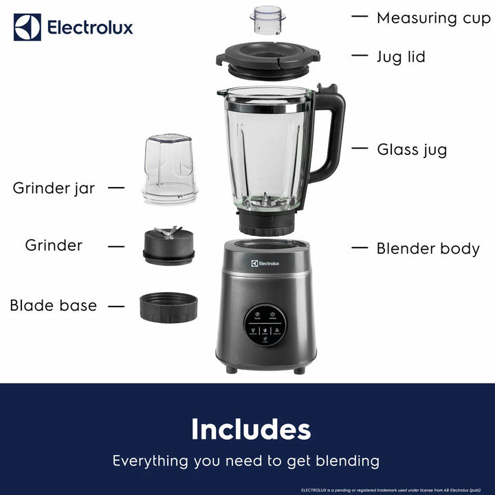 Electrolux SDA2877ELGRY 1400W Digital Blender With Grinder in Grey