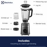 Electrolux SDA2877ELGRY 1400W Digital Blender With Grinder in Grey