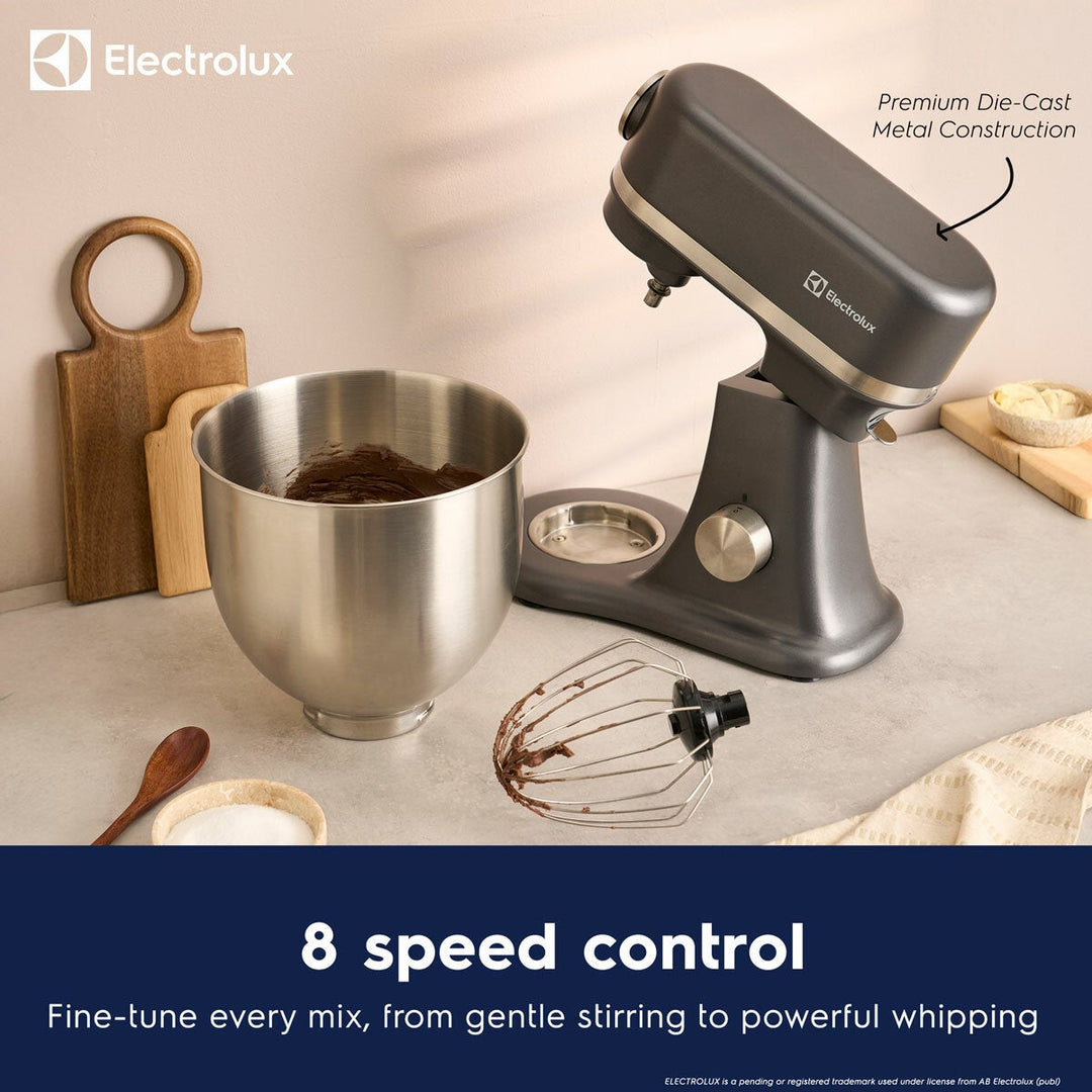 Electrolux SDA2842ELGRY 1600W Die-Cast 6.5L Stand Mixer in Grey