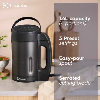 Electrolux SDA2843ELGRY 1.6L Soup Maker in Grey