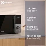 Electrolux SDA2876ELGRY 25L Combination Microwave in Grey