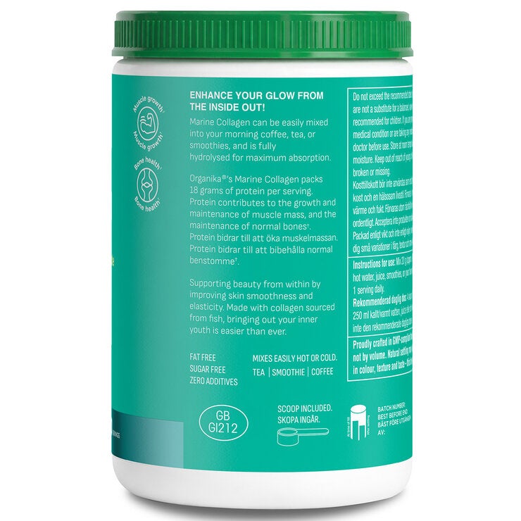 Organika Marine Collagen Powder, 600g
