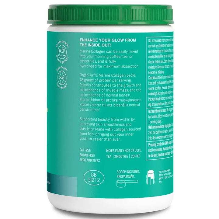 Organika Marine Collagen Powder, 600g