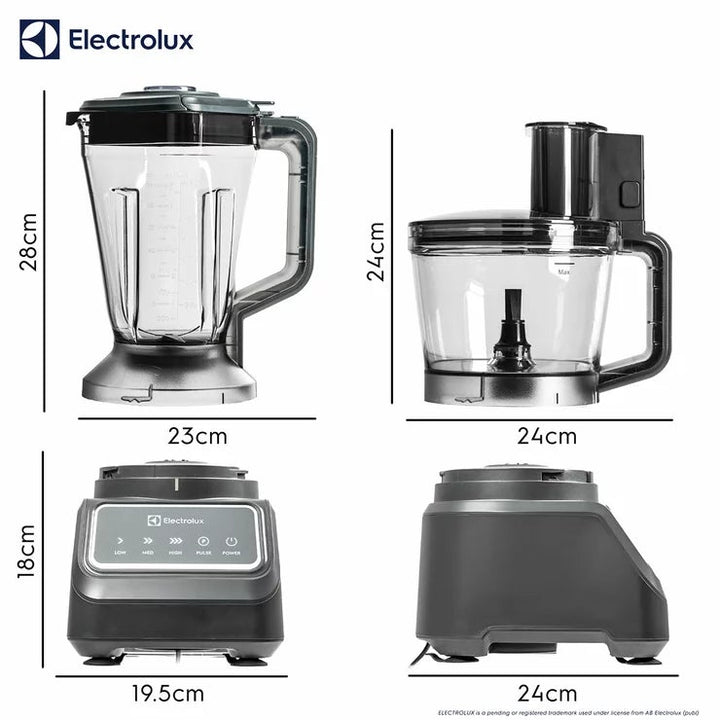Electrolux SDA2838ELGRY 1000W Multi Food Processor &amp; Blender in Grey