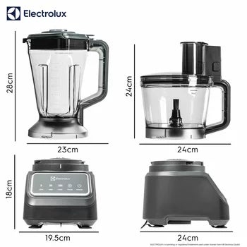 Electrolux SDA2838ELGRY 1000W Multi Food Processor &amp; Blender in Grey