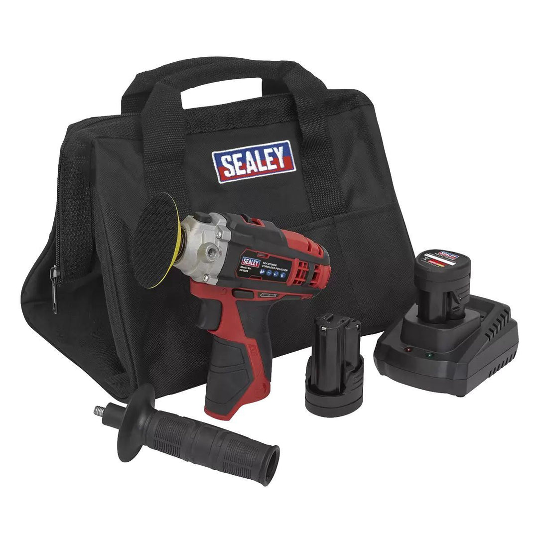 Sealey CP1205KIT 12V Cordless 71mm Polisher Kit with 2 x 1.5Ah Battery