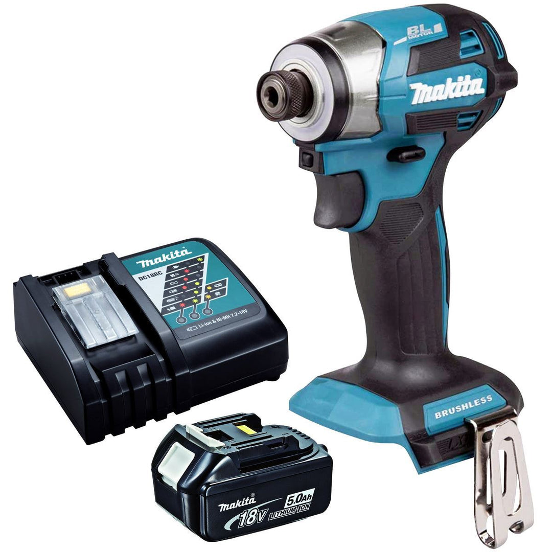 Makita DTD173Z 18V LXT Brushless Impact Driver With 1 x 5.0Ah Battery &amp; Charger