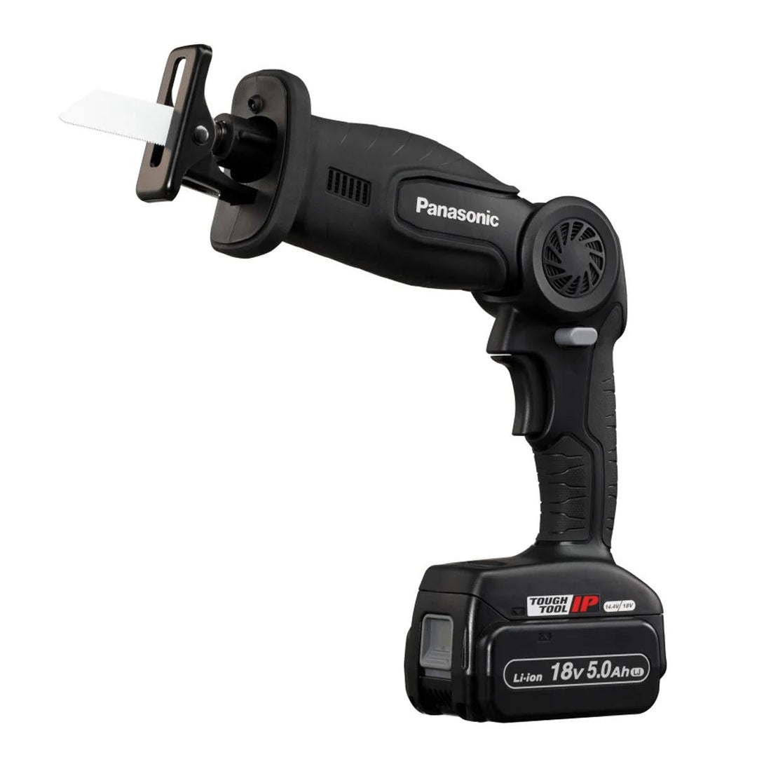 Panasonic PAN47A1LJ EY47A1LJ2G31 14.4/18V Folding Reciprocating Saw  2 x 18V 5.0Ah Li-ion Batteries & Charger With Case