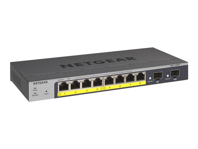 TieDex UK NETGEAR Smart GS110TPv3 - switch - 8 ports - smart