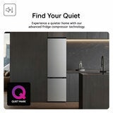 LG Fit &amp; Max, GBBS524CPY Fridge Freezer, C Rated in Silver