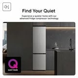 LG Fit &amp; Max, GBBS524CPY Fridge Freezer, C Rated in Silver