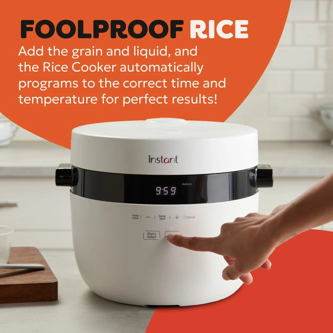 Instant Pot 5L / 20 Cup Rice Cooker &amp; Steamer in White