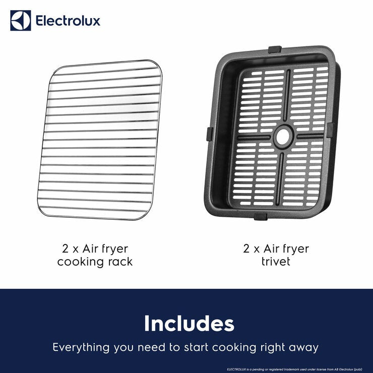 Electrolux SDA2980ELGRY Double Stacked 12L Air Fryer in Grey