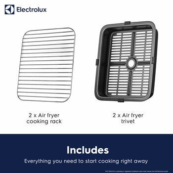 Electrolux SDA2980ELGRY Double Stacked 12L Air Fryer in Grey