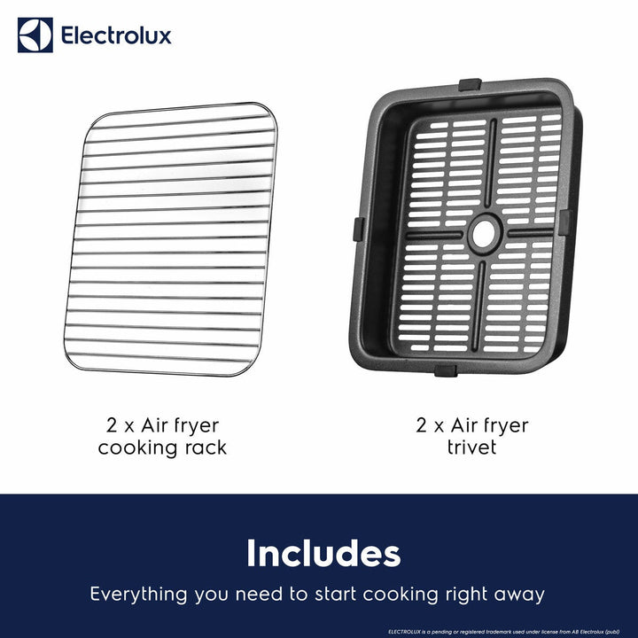Electrolux SDA2980ELGRY Double Stacked 12L Air Fryer in Grey