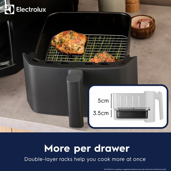 Electrolux SDA2980ELGRY Double Stacked 12L Air Fryer in Grey