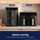 Electrolux SDA2980ELGRY Double Stacked 12L Air Fryer in Grey