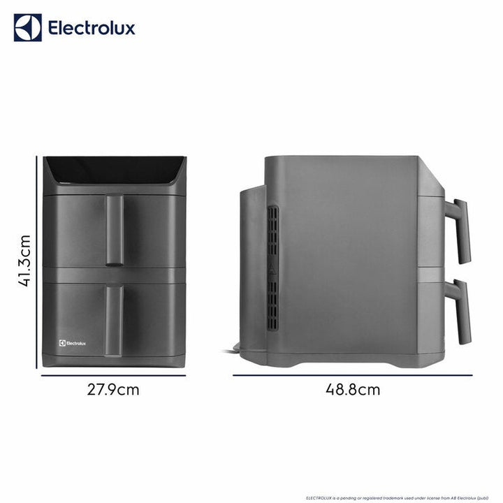 Electrolux SDA2980ELGRY Double Stacked 12L Air Fryer in Grey