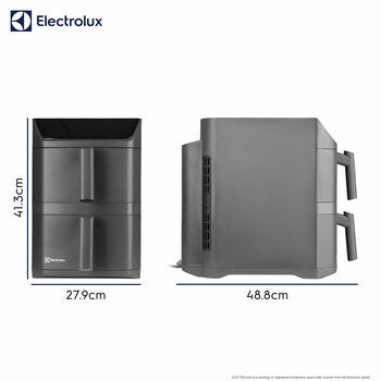 Electrolux SDA2980ELGRY Double Stacked 12L Air Fryer in Grey