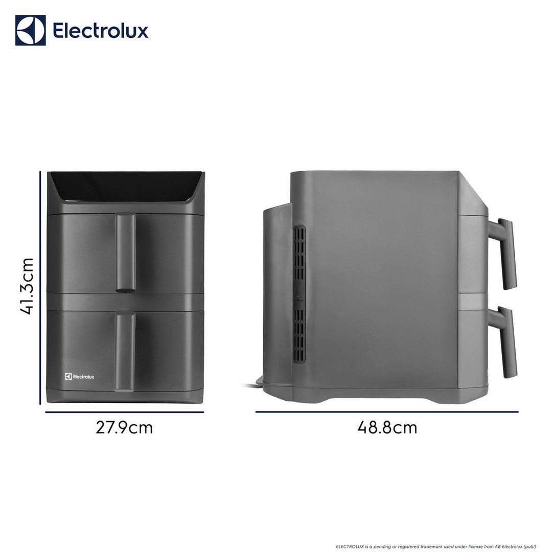 Electrolux SDA2980ELGRY Double Stacked 12L Air Fryer in Grey