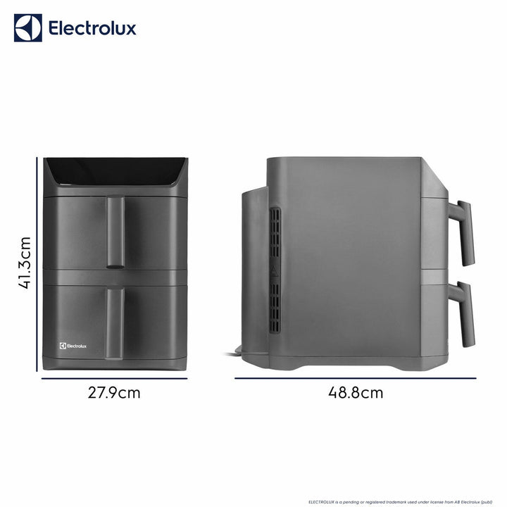 Electrolux SDA2980ELGRY Double Stacked 12L Air Fryer in Grey