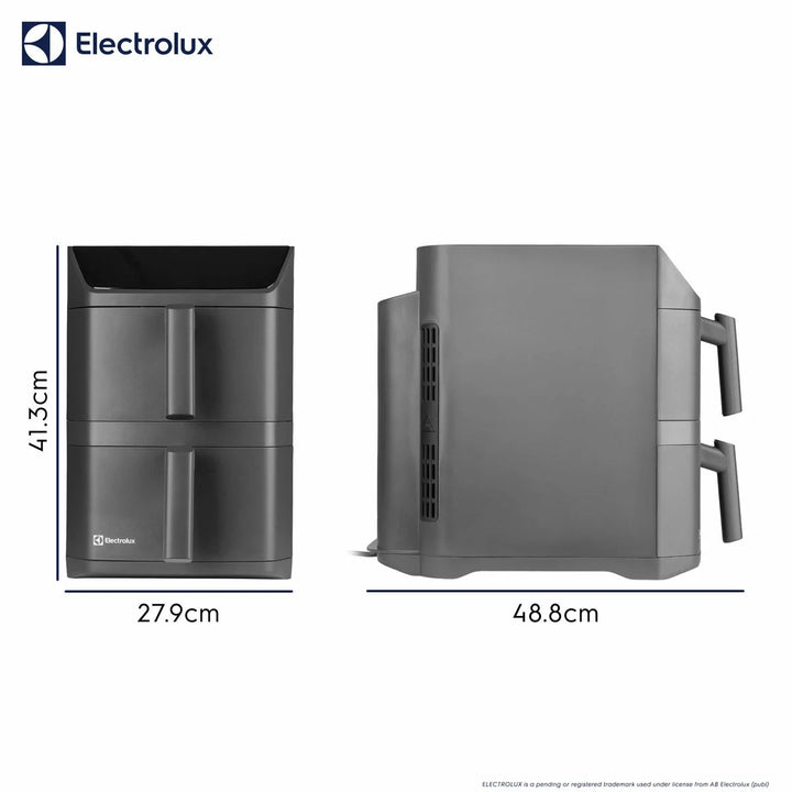Electrolux SDA2980ELGRY Double Stacked 12L Air Fryer in Grey