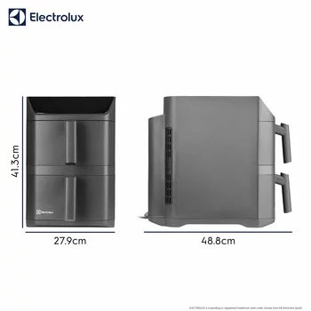 Electrolux SDA2980ELGRY Double Stacked 12L Air Fryer in Grey