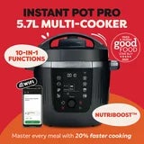 Instant Pot PRO 5.7L 10-in-1 Multicooker in Caviar Grey