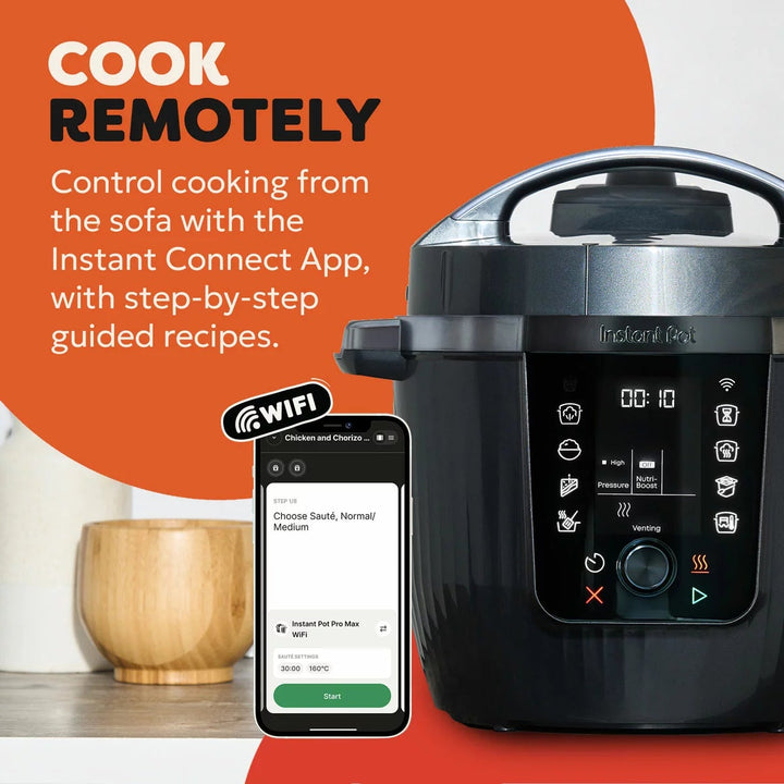 Instant Pot PRO 5.7L 10-in-1 Multicooker in Caviar Grey